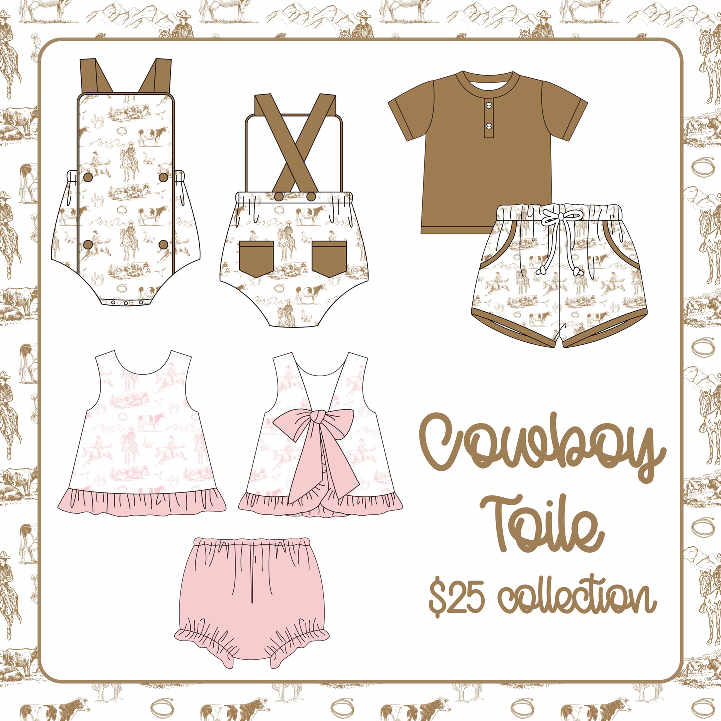 Cowboy Toile Collection