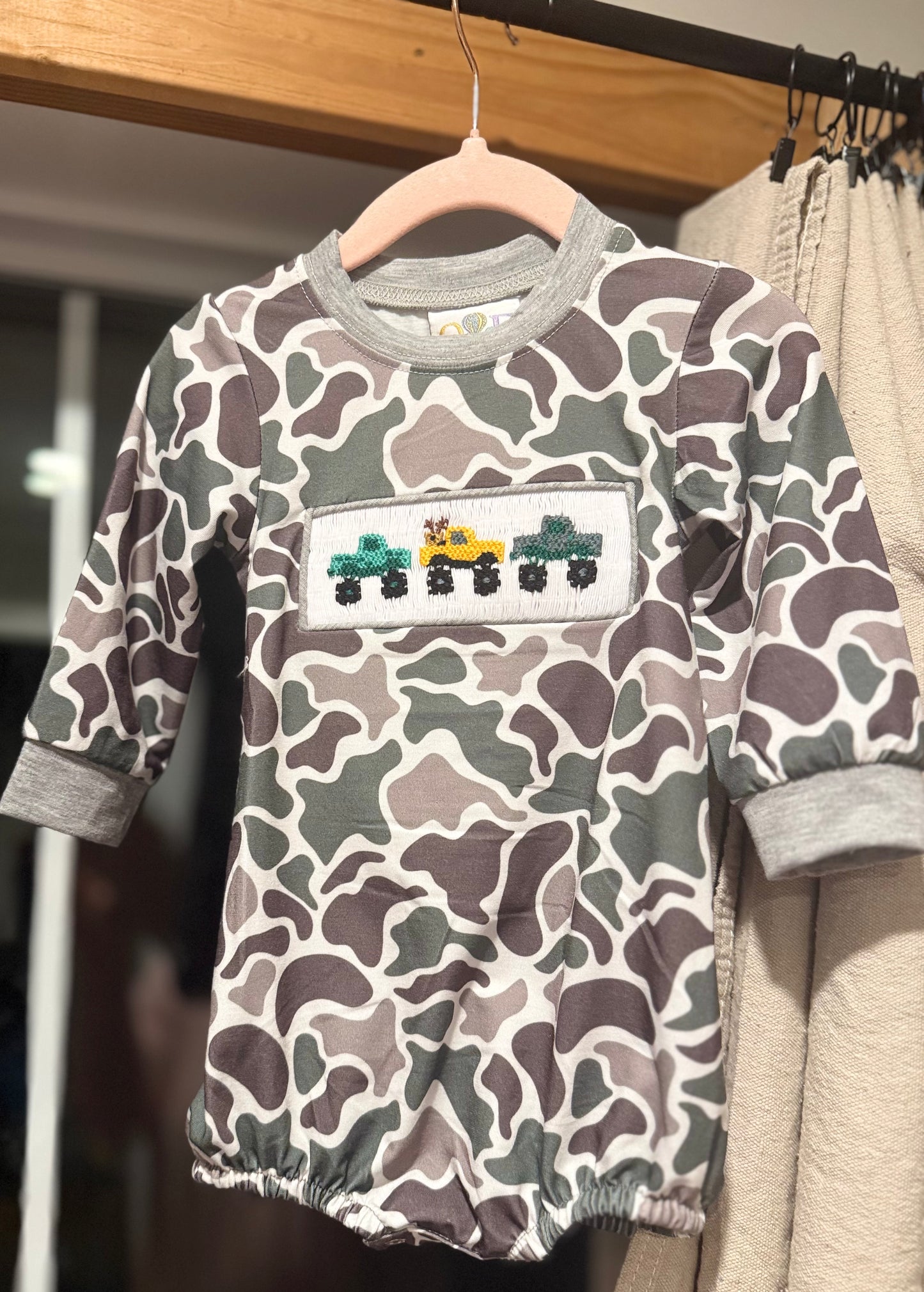 Camo Monster Truck Smock
