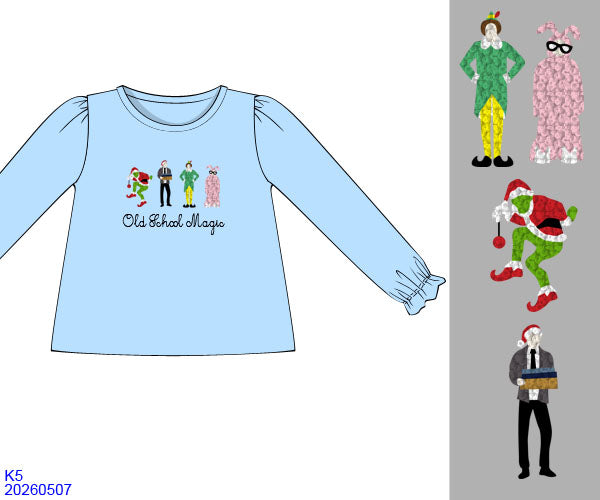 Old School Christmas Magic Girl Shirt | ETA: OCTOBER
