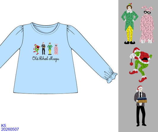 Old School Christmas Magic Girl Shirt | ETA: OCTOBER