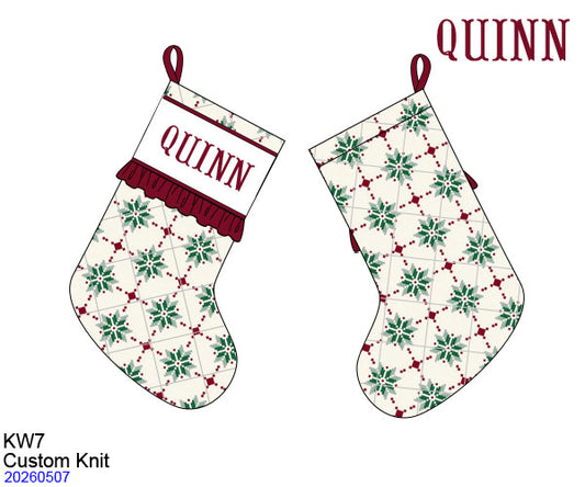 Vintage Charm Ruffle Stocking  | ETA: OCTOBER