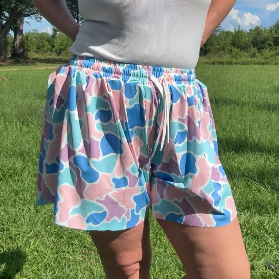 Saltwater Camo Butterfly Shorts