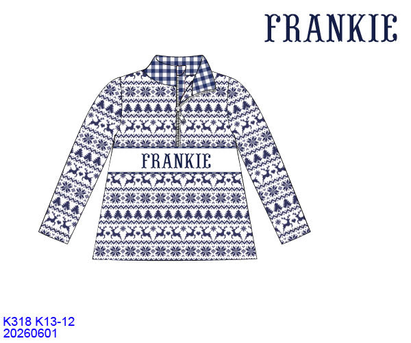 Merry & Cozy Navy Pullover | ETA: October