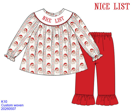 Old Saint Nick Girl Pants Set | ETA: OCTOBER