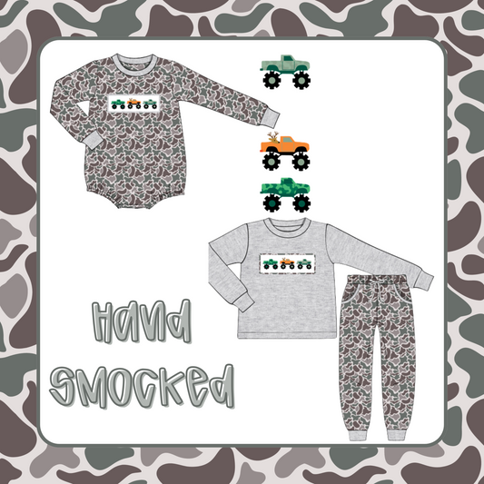 Camo Monster Truck Smock