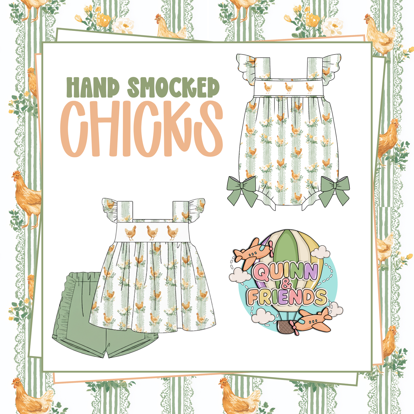 Hand Smocked Chicks Collection